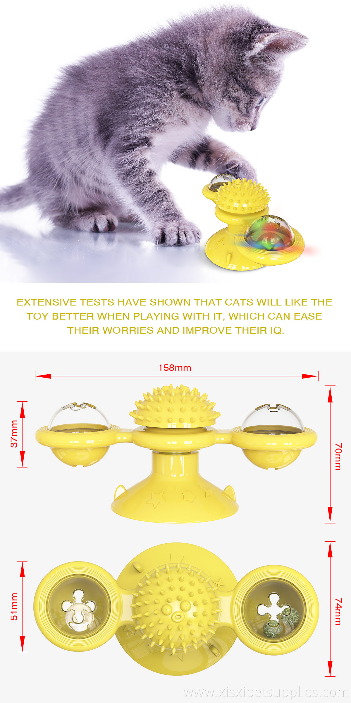Wholesale Windmill Cat Toy 6.25